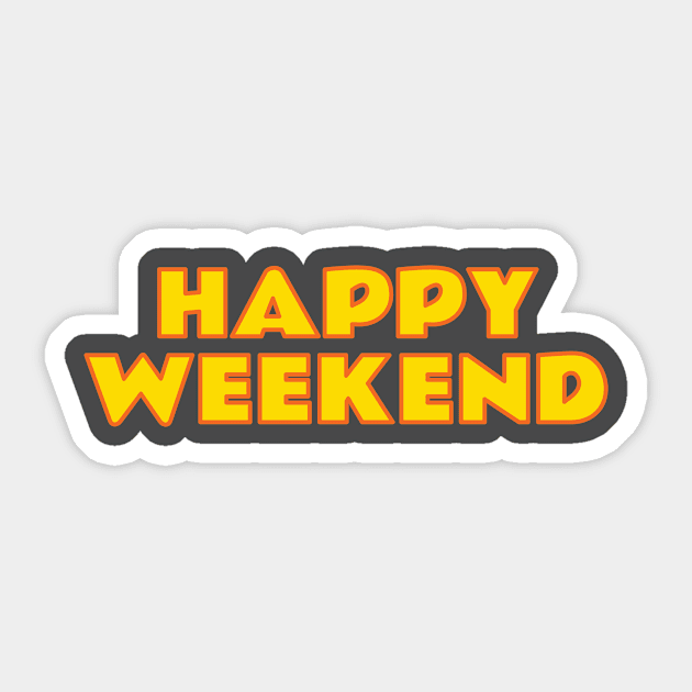 Happy Weekend Sticker by emojiawesome